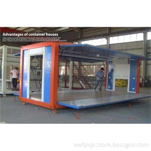 Colorful Portable Coffee Shop Container House with Steel Fr